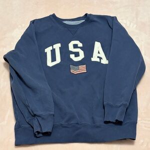 Navy Brandy Melville crewneck one size
